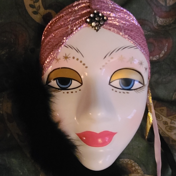 Ceramic Mask wall art - Picture 1 of 3